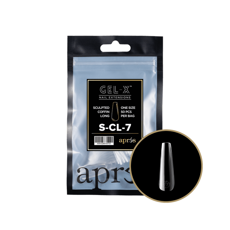 Apres Gel-X Tips 2.0 (Sculpted Coffin Long) 50pcs Pack Bag