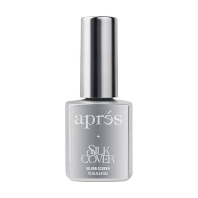 Apres Silk Cover Metallic Chrome Gel Polish (15ml) #801 - Silver Screen