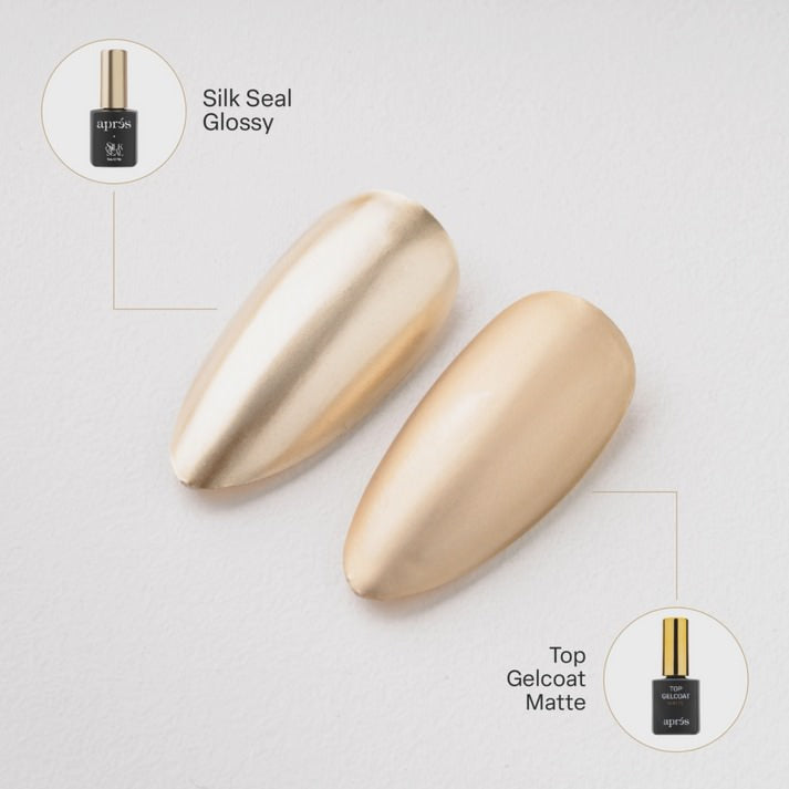 Apres Silk Cover Metallic Chrome Gel Polish (15ml) #807 - Champagne, Darling