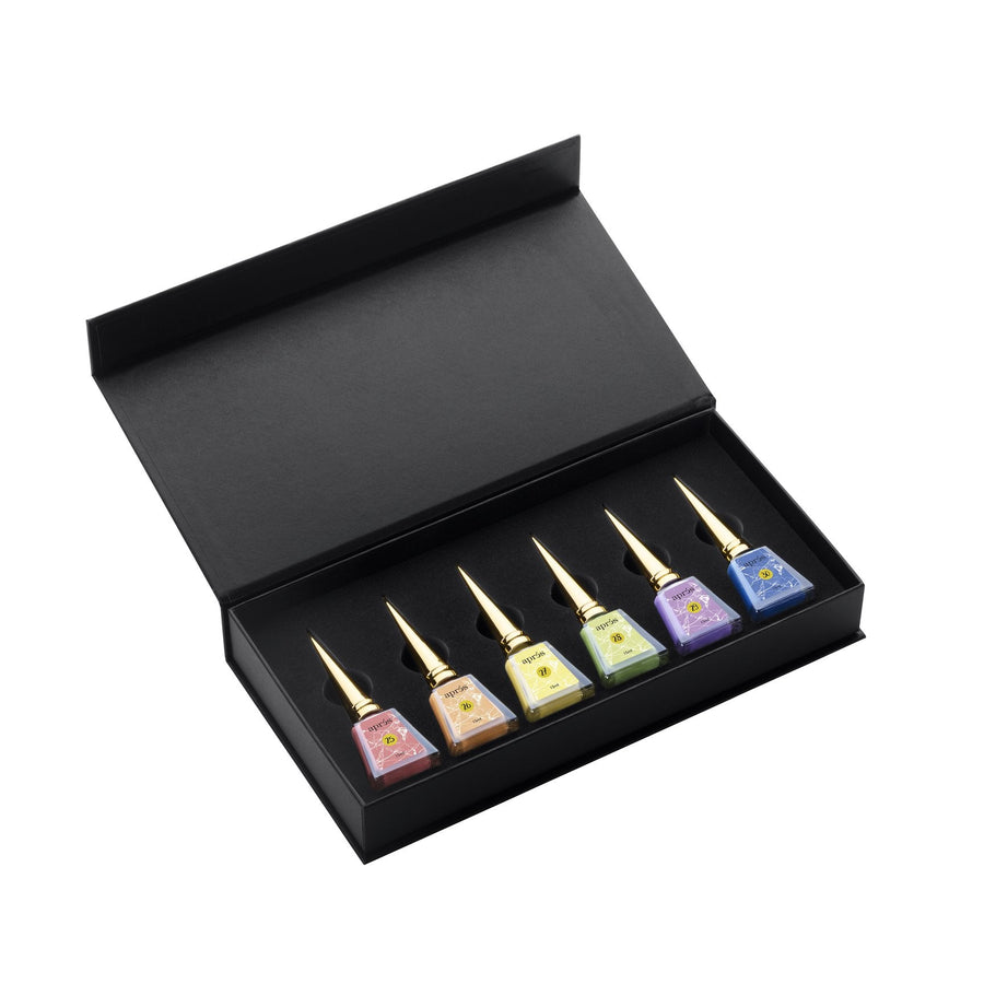 Apres Artiste ArtInk Set No #5 (6 Pastel Inks with Blending Fluid 120ml)
