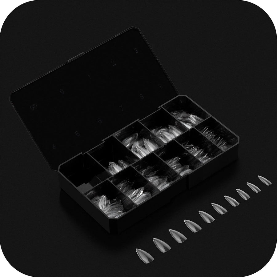 Apres Gel-X Tips (Sculpted Stiletto Medium) 500pcs Box - 10 Sizes