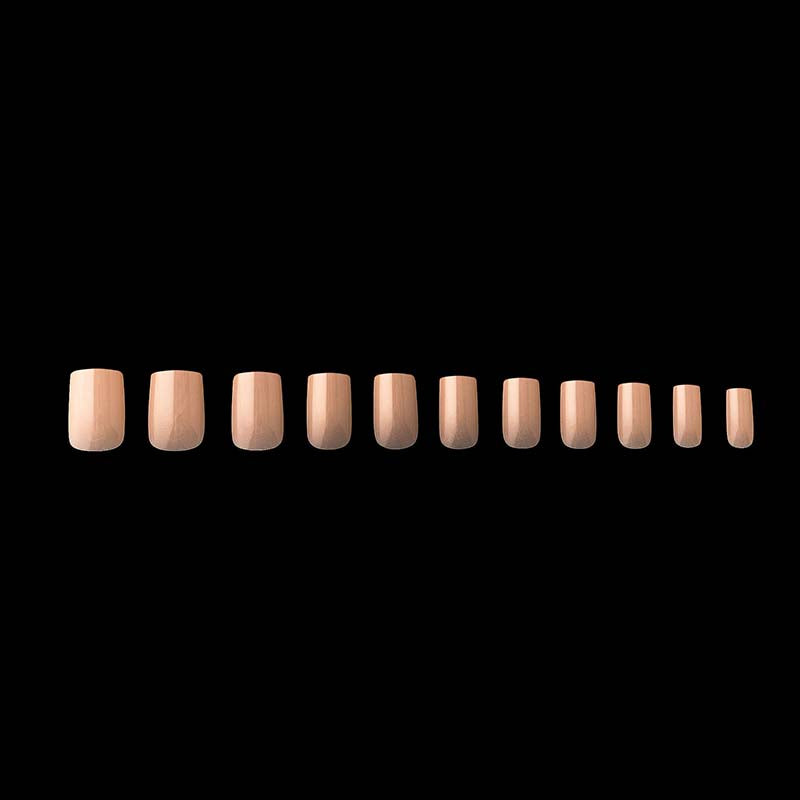 Apres Neutrals Alex Gel-X Tips (Natural Square Short) 150pcs Box - 11 Sizes