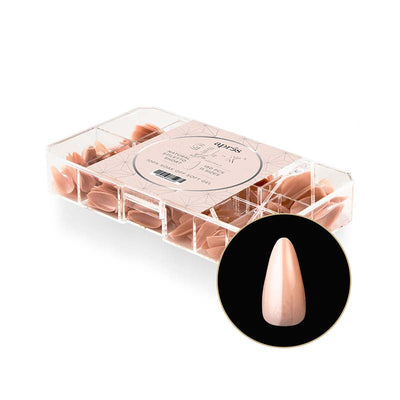 Apres Neutrals Lila Gel-X Tips (Natural Stiletto Short) 150pcs Box - 11 Sizes