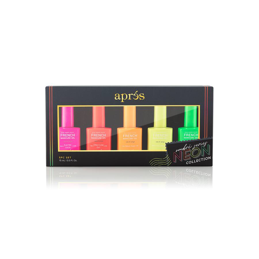 Apres French Manicure Gel Neon Ombre Set (5pcs)