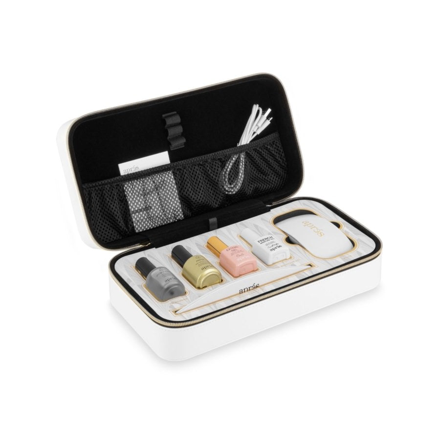 Apres French Manicure Gel-X Starter Kit v1 (with White Patent Leather Case) **NO TIPS & TOPCOAT**