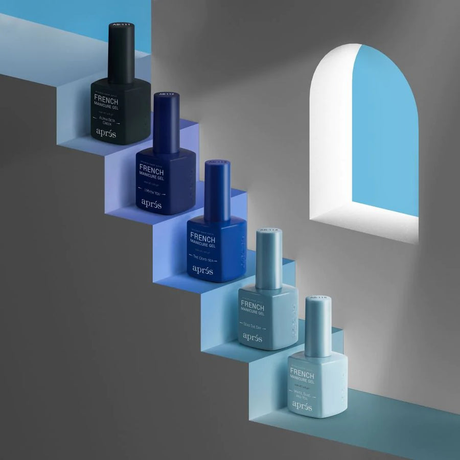 Apres French Manicure Gel Mykonos Ombre Set (5pcs)