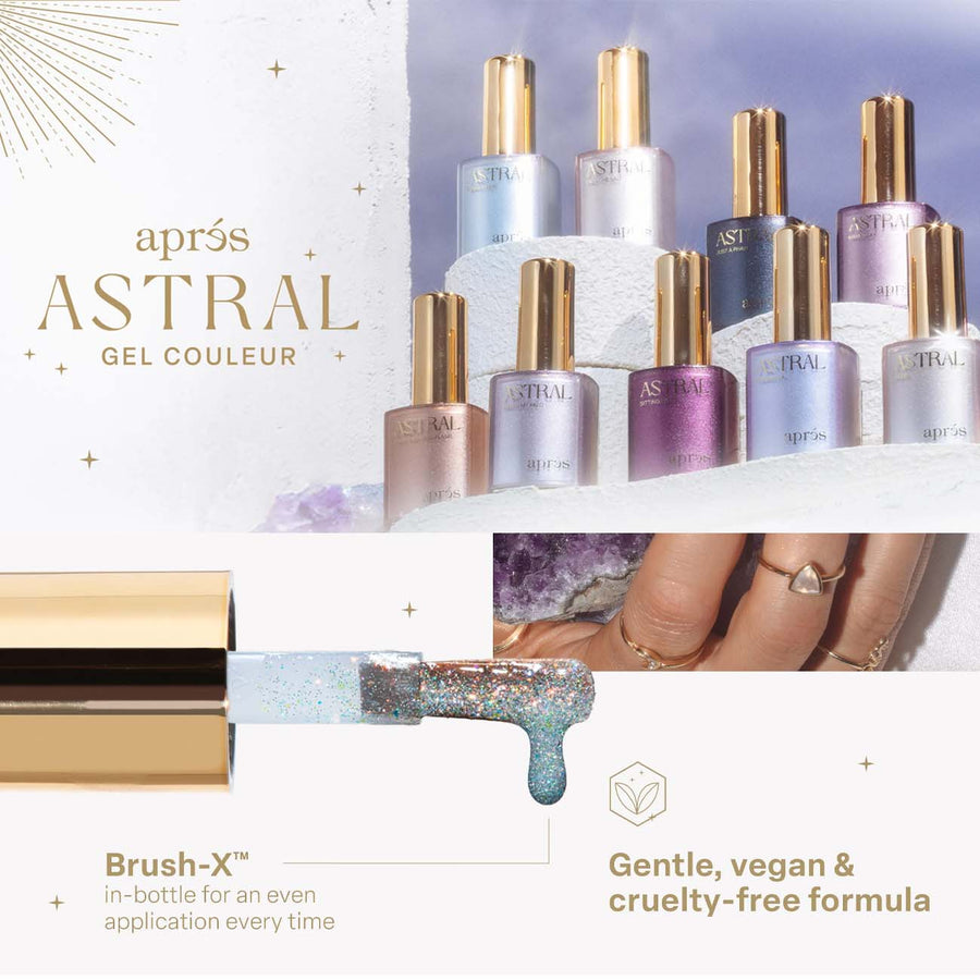 Apres Astral Gel Couleur Polish FG01 (10ml) Wakey Reiki - Flash Glitter