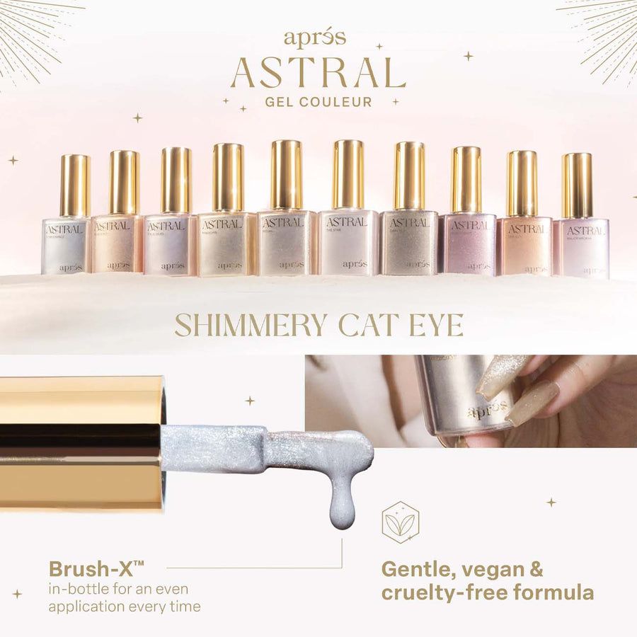 Apres Astral Gel Couleur Polish CE02 (10ml) Reserved - Shimmery Cat Eyes