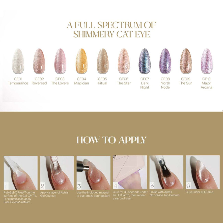 Apres Astral Gel Couleur Polish CE04 (10ml) Magician - Shimmery Cat Eyes