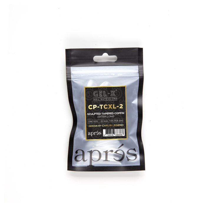 Apres Gel-X Tips (Sculpted Tapered Coffin Extra Long) 25pcs Refill Pack