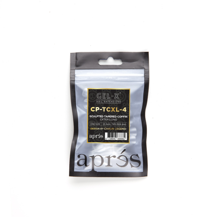Apres Gel-X Tips (Sculpted Tapered Coffin Extra Long) 25pcs Refill Pack