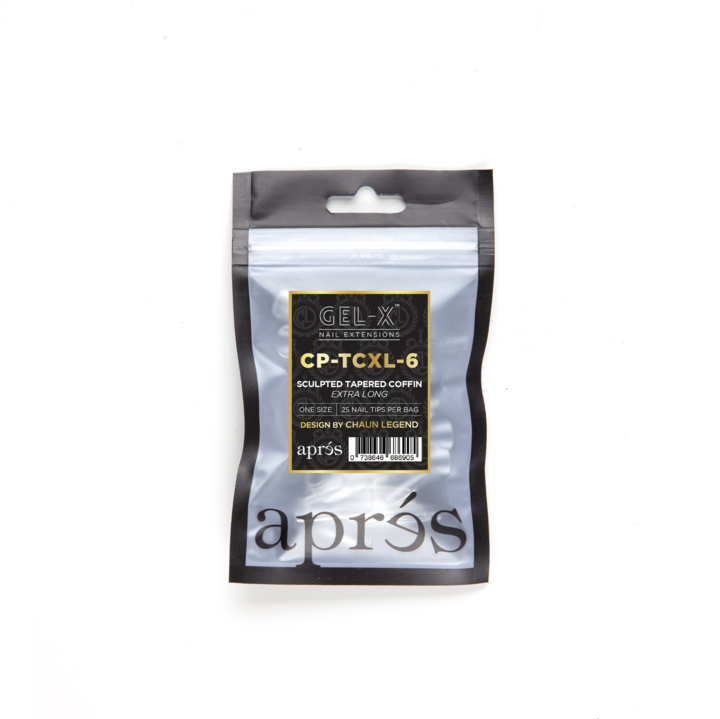 Apres Gel-X Tips (Sculpted Tapered Coffin Extra Long) 25pcs Refill Pack