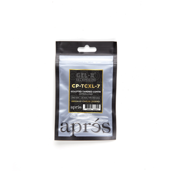 Apres Gel-X Tips (Sculpted Tapered Coffin Extra Long) 25pcs Refill Pack