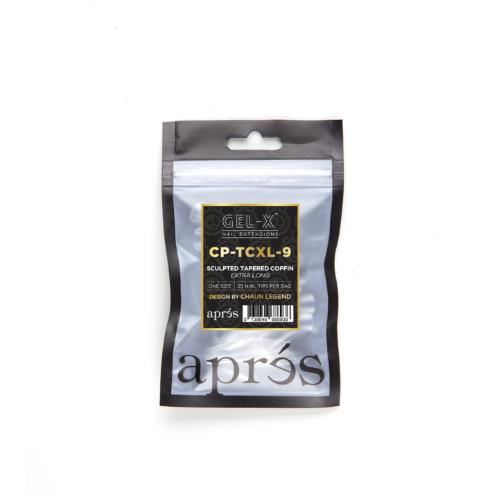 Apres Gel-X Tips (Sculpted Tapered Coffin Extra Long) 25pcs Refill Pack