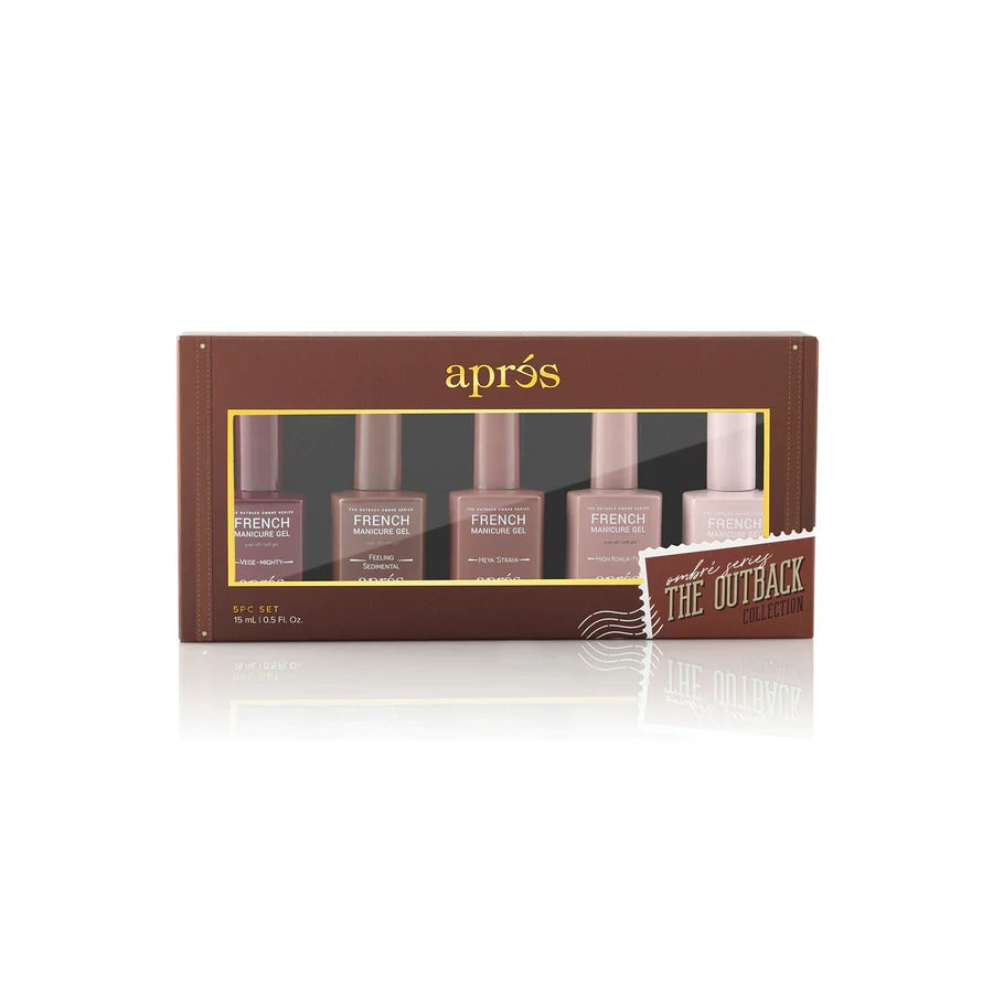 Apres French Manicure Gel Outback Ombre Set (5pcs)
