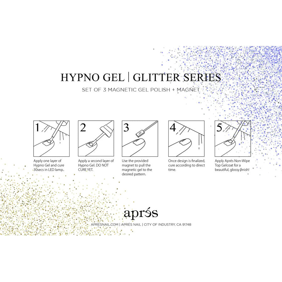Apres HypnoGel Cat Eye Glitter Series - Set No. 3 (6 Colours)
