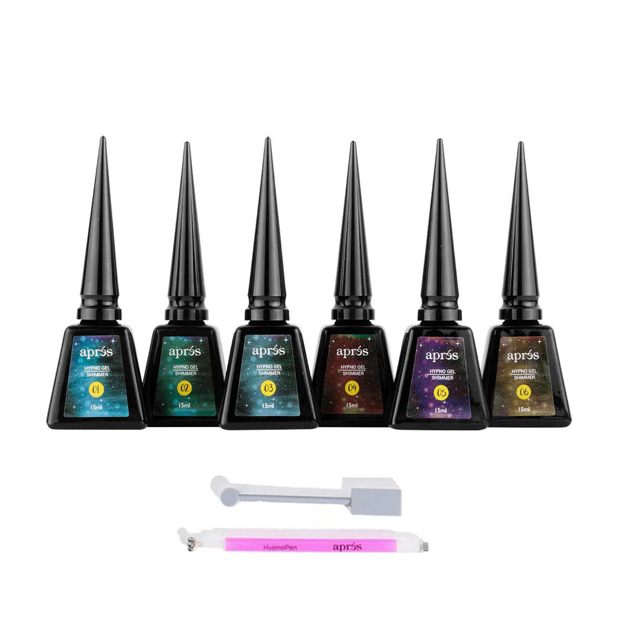 Apres HypnoGel Cat Eye Shimmer Series - Set No. 1+2 (6 Colours)