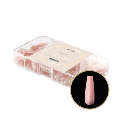 Apres Neutrals Margot Gel-X Tips (Sculpted Coffin Long) 150pcs Box - 11 Sizes