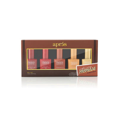 Apres French Manicure Gel Mumbai Ombre Set (5pcs)