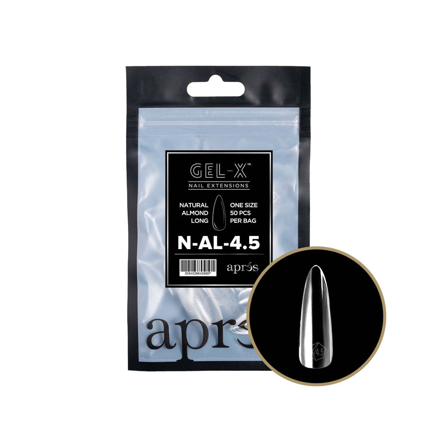 Apres Gel-X Tips 2.0 (Natural Almond Long) 50pcs Pack Bag