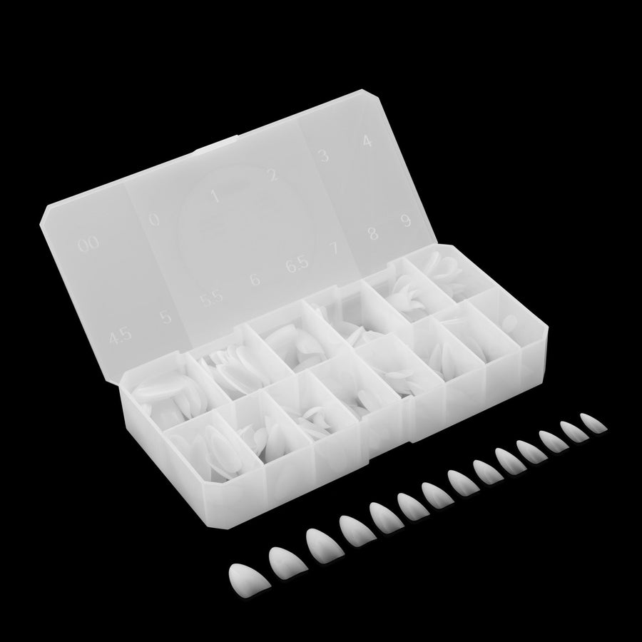 Apres Ombre Gel-X Tips (Natural Almond Medium) 210pcs Box - 14 Sizes