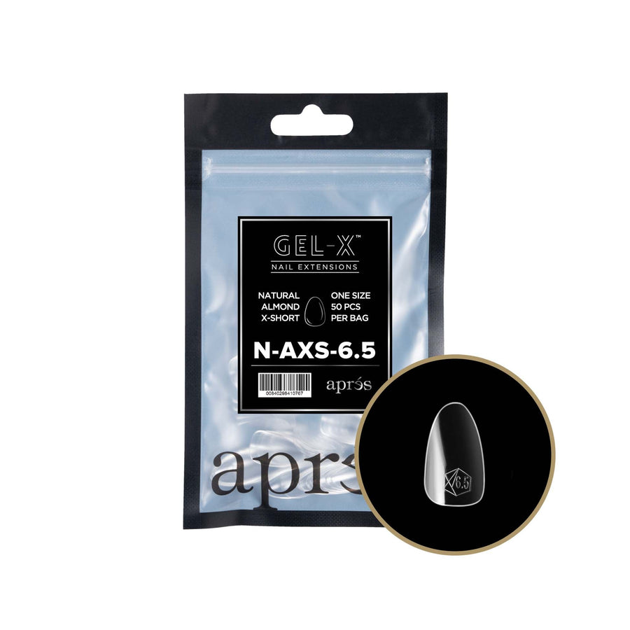 Apres Gel-X Tips 2.0 (Natural Almond Extra Short) 50pcs Pack Bag