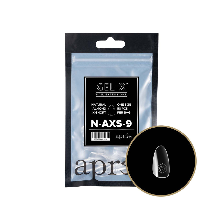 Apres Gel-X Tips 2.0 (Natural Almond Extra Short) 50pcs Pack Bag