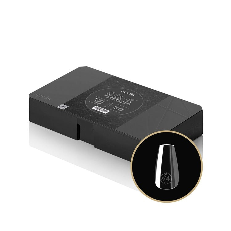 Apres Gel-X Tips 2.0 (Natural Coffin Short) 600pcs Box - 14 Sizes