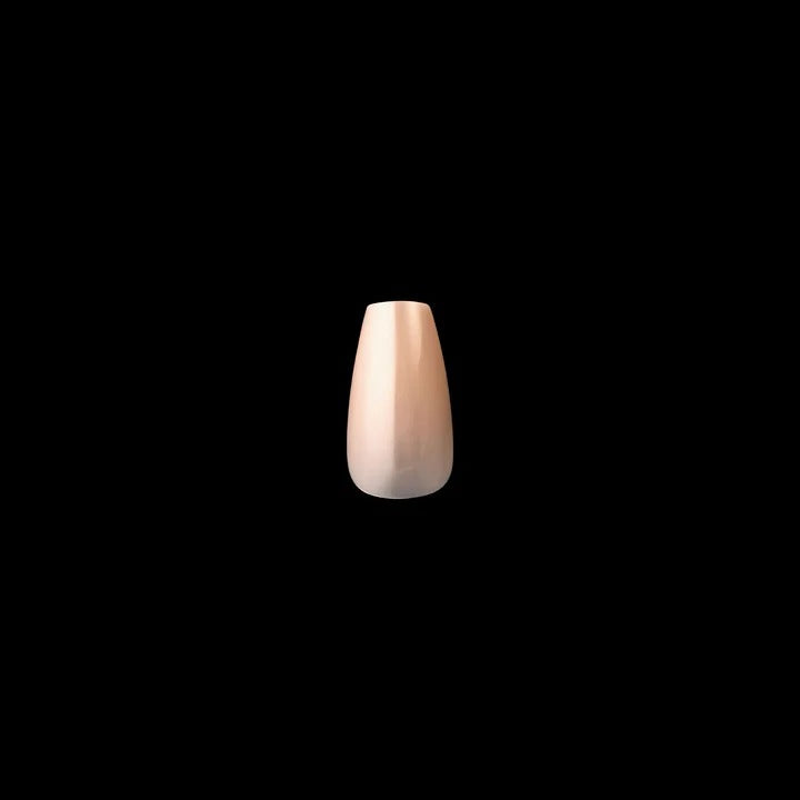 Apres Neutrals Alex Gel-X Tips (Natural Coffin Short) 150pcs Box - 11 Sizes