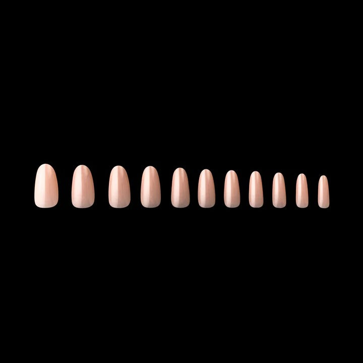 Apres Neutrals Lila Gel-X Tips (Natural Round Medium) 150pcs Box - 11 Sizes