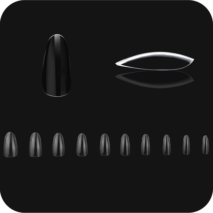 Apres Gel-X Tips (Natural Round Medium) 50pcs Refill Bag