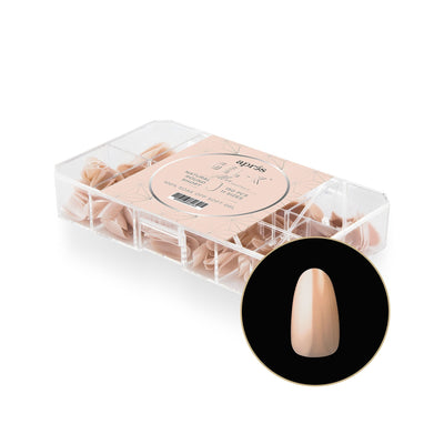 Apres Neutrals Alex Gel-X Tips (Natural Round Short) 150pcs Box - 11 Sizes