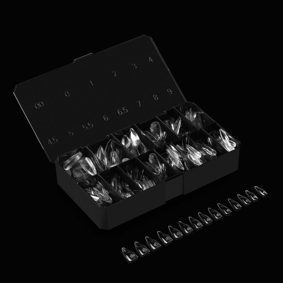 Apres Gel-X Tips 2.0 (Natural Stiletto Medium) 600pcs Box - 14 Sizes