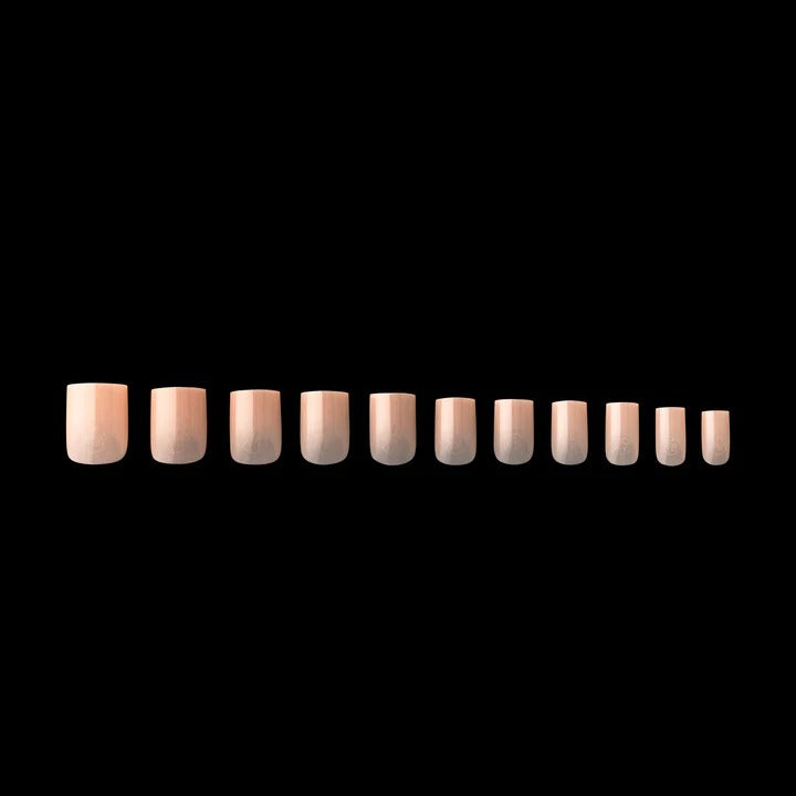 Apres Neutrals Lila Gel-X Tips (Natural Square Extra Short) 150pcs Box - 11 Sizes