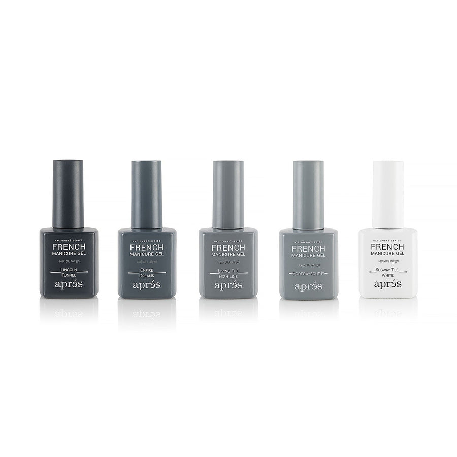 Apres French Manicure Gel New York City Ombre Set (5pcs)