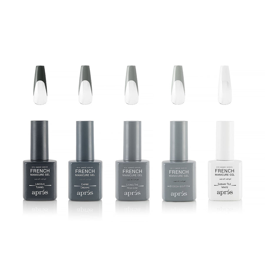 Apres French Manicure Gel New York City Ombre Set (5pcs)