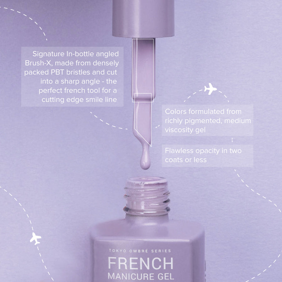 Apres French Manicure Gel Bottle (15ml) French Black