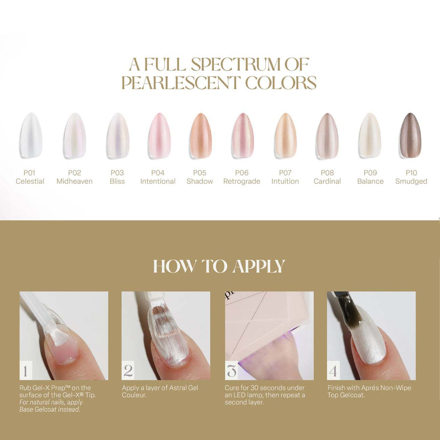 Apres Astral Gel Couleur Polish P01 (10ml) Celestial - Pearlescent