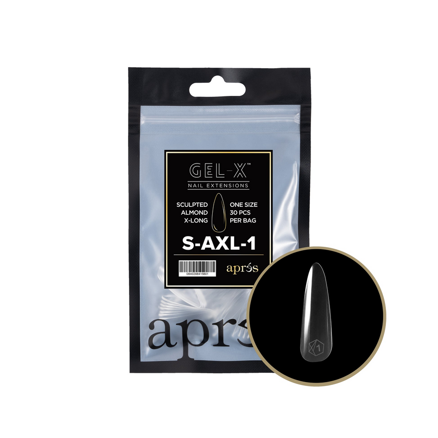 Apres Gel-X Tips 2.0 (Sculpted Almond Extra Long) 50pcs Pack Bag