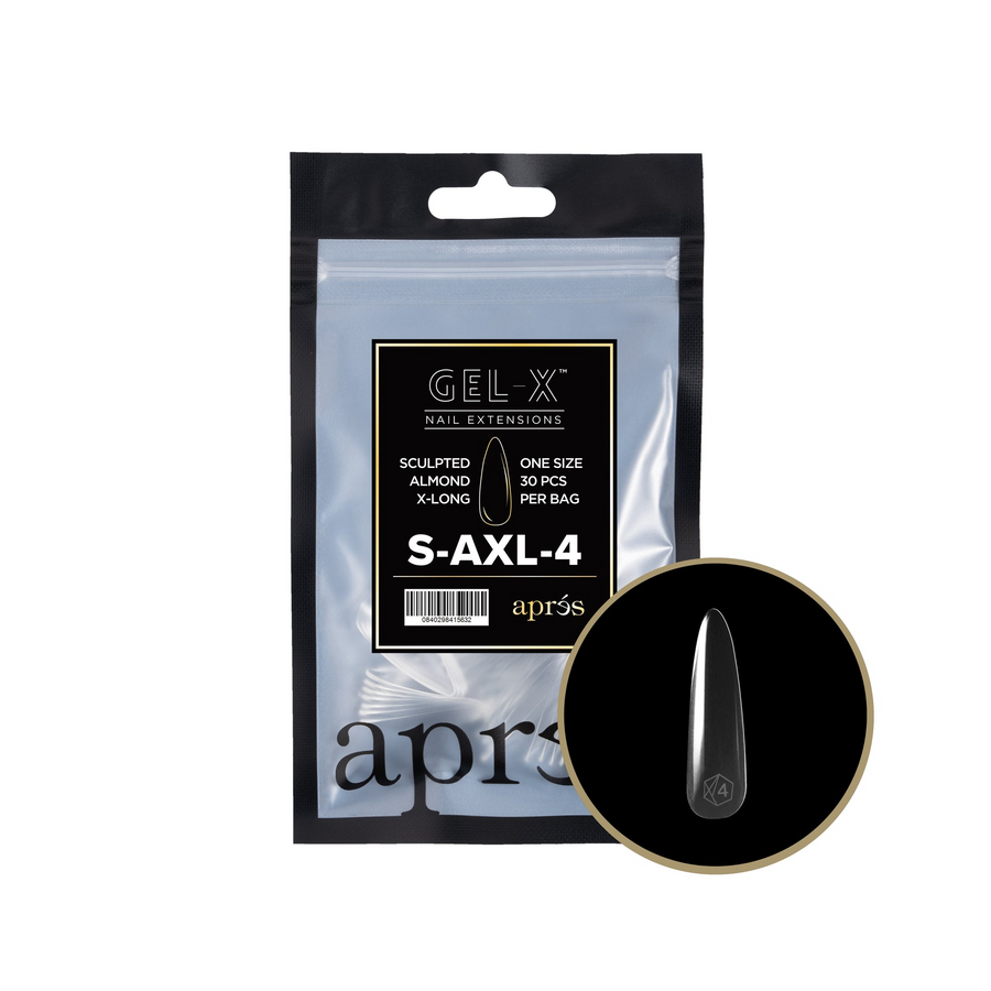 Apres Gel-X Tips 2.0 (Sculpted Almond Extra Long) 50pcs Pack Bag