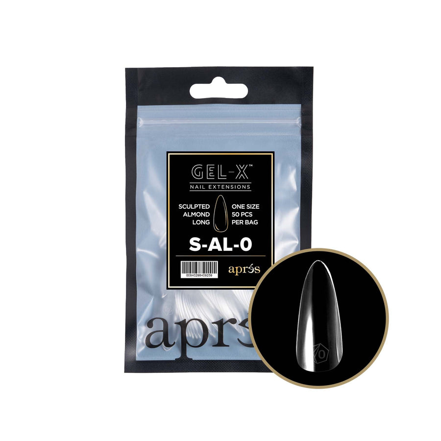 Apres Gel-X Tips 2.0 (Sculpted Almond Long) 50pcs Pack Bag