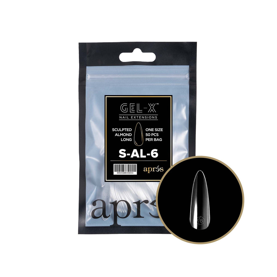 Apres Gel-X Tips 2.0 (Sculpted Almond Long) 50pcs Pack Bag
