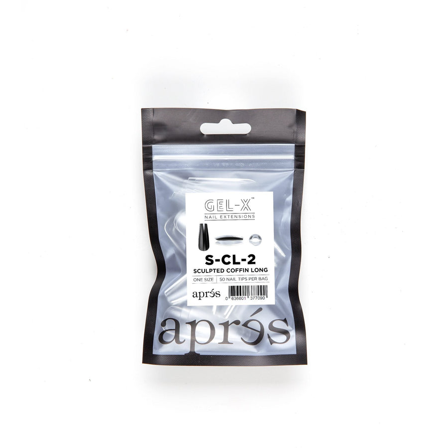 Apres Gel-X Tips (Sculpted Coffin Long) 50pcs Refill Pack