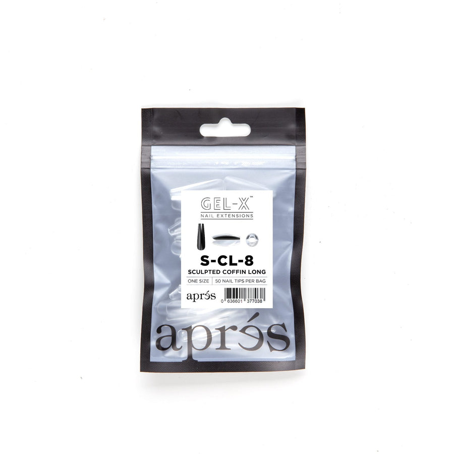 Apres Gel-X Tips (Sculpted Coffin Long) 50pcs Refill Bag