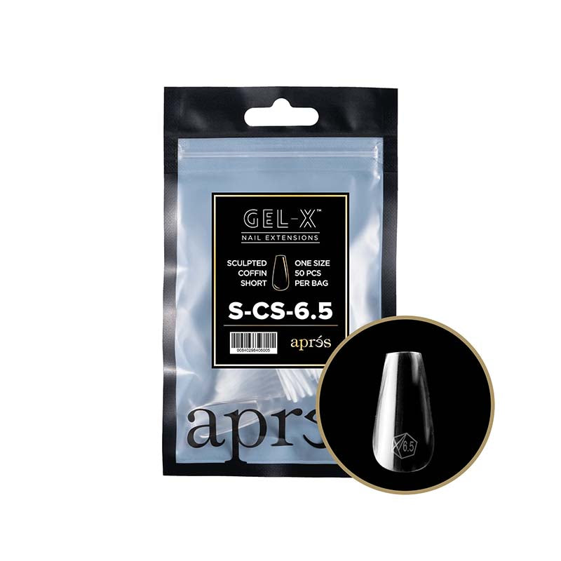 Apres Gel-X Tips 2.0 (Sculpted Coffin Short) 50pcs Pack Bag