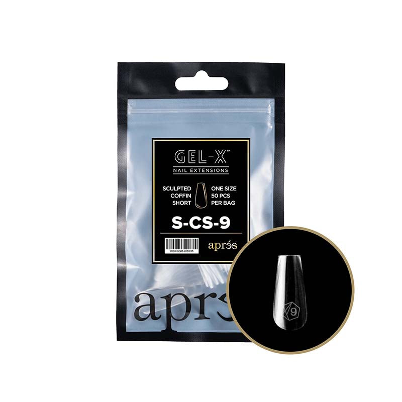 Apres Gel-X Tips 2.0 (Sculpted Coffin Short) 50pcs Pack Bag