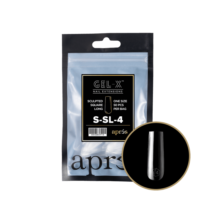 Apres Gel-X Tips 2.0 (Sculpted Square Long) 50pcs Pack Bag