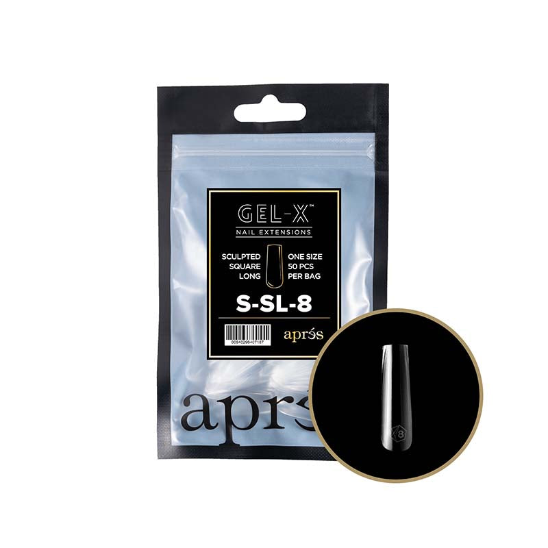 Apres Gel-X Tips 2.0 (Sculpted Square Long) 50pcs Pack Bag