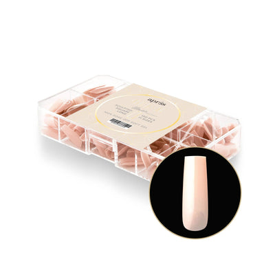 Apres Neutrals Maisie Gel-X Tips (Sculpted Square Long) 150pcs Box - 11 Sizes