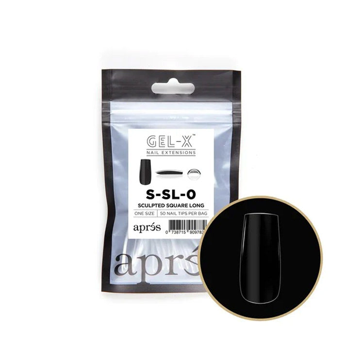 Apres Gel-X Tips (Sculpted Square Long) 50pcs Refill Bag